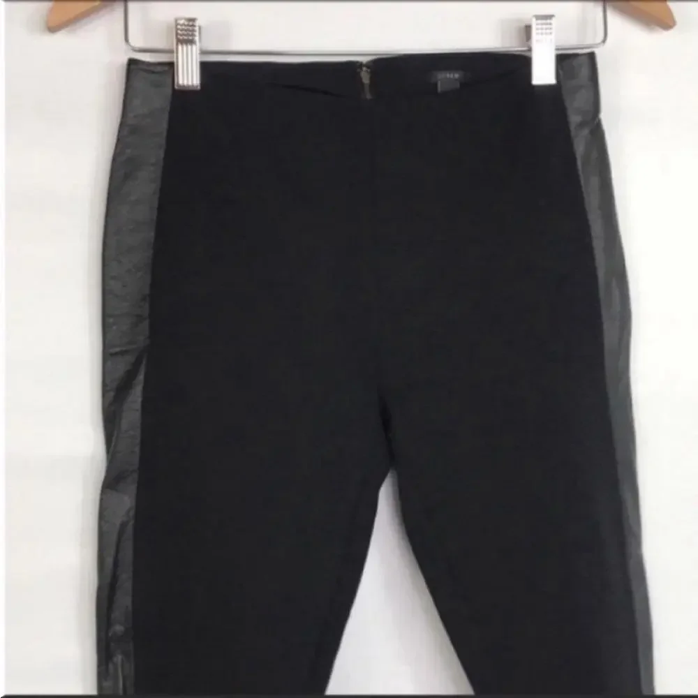 J. Crew Women's High‎ Rise Skinny Stretch Ankle Pants Black Size 2